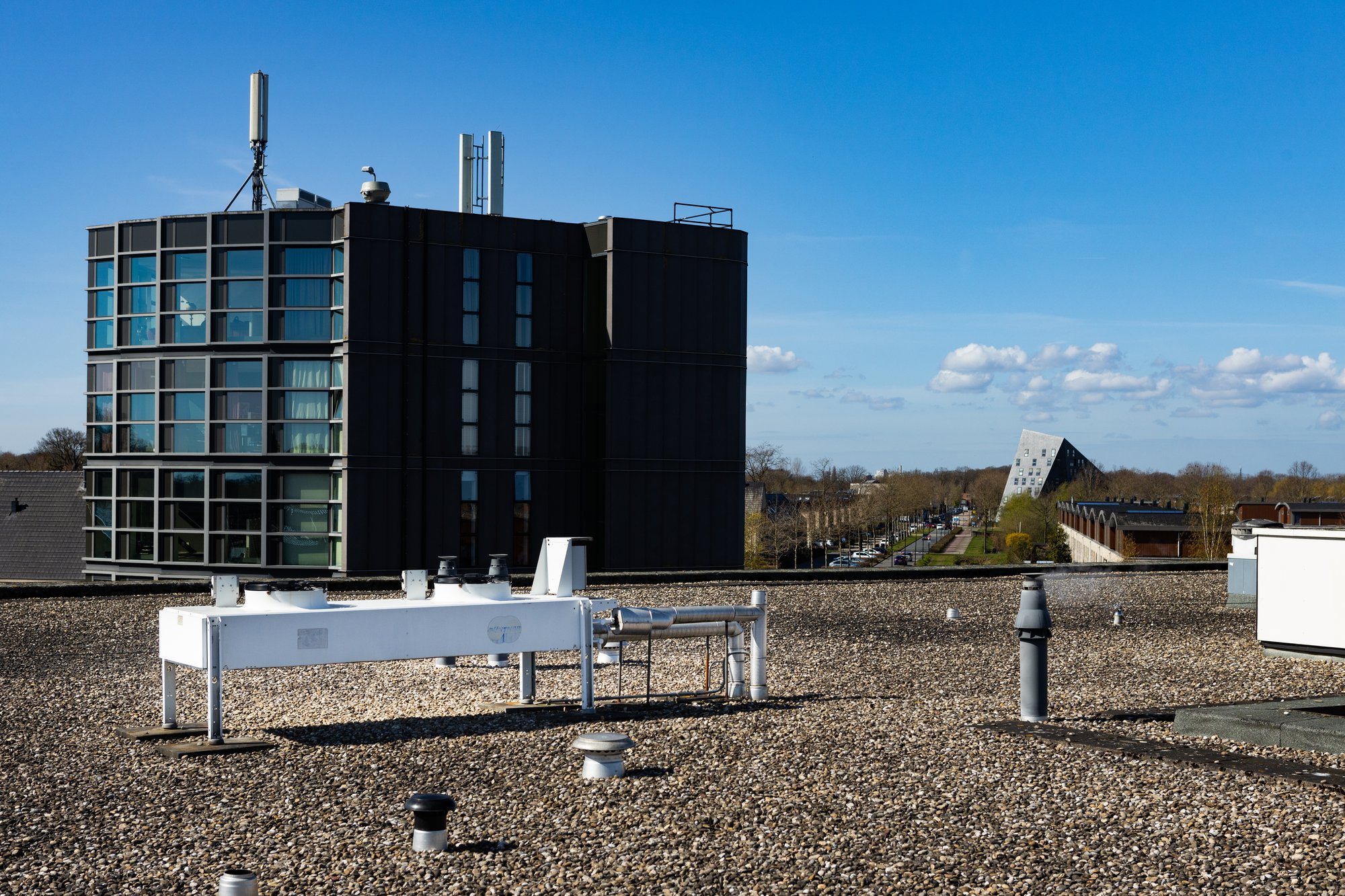 Technische installatie Zorggroep Solis op dak